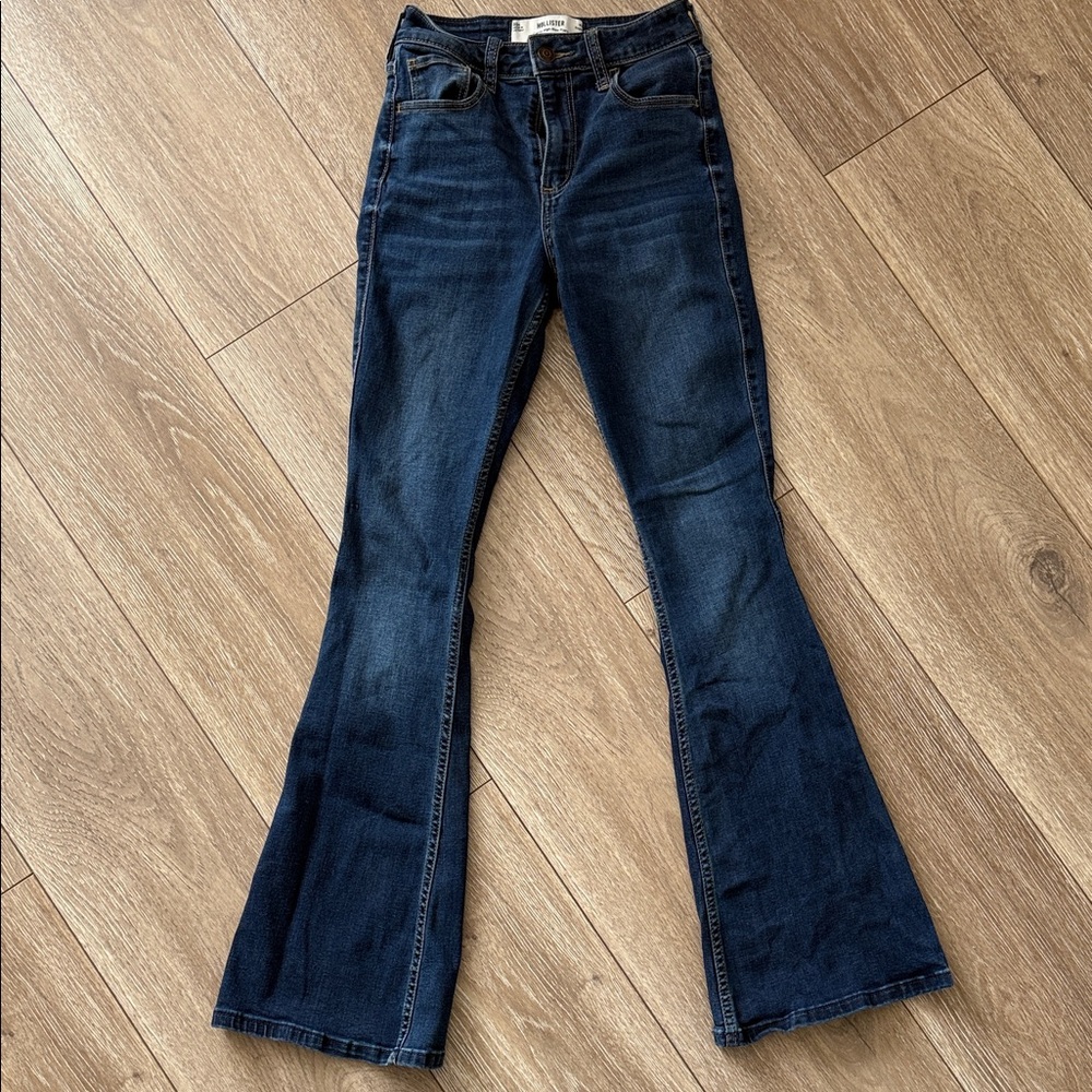 Hollister Dark Indigo Flare Jeans